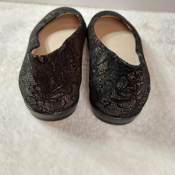 SAS Scenic Ballet Black Lace Flats - Size 9 - Picture 3 of 8